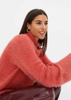 Damen bonprix Bekleidung·Umstandsmode|Pullover & Strickjacken|Federgarn-Pullover mit weiten Ärmeln, Boxy-Fit