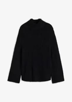 Online Federgarn-Pullover mit weiten Ärmeln, Boxy-Fit Damen Bekleidung·Umstandsmode|Pullover & Strickjacken