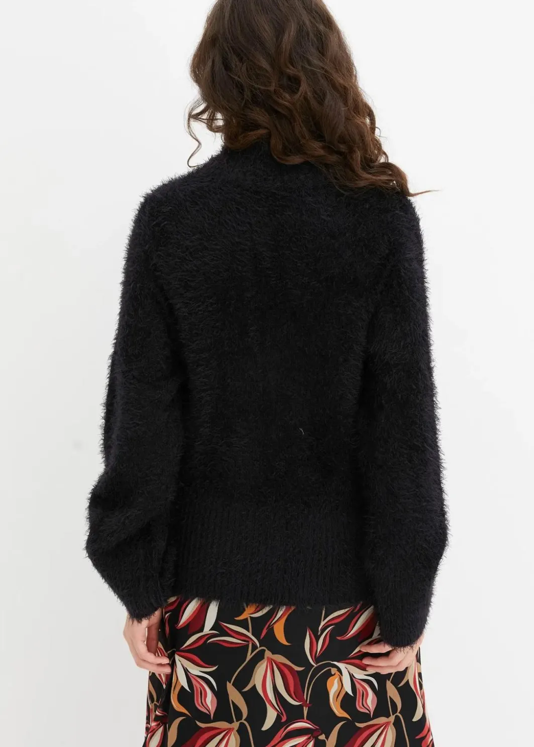 Online Federgarn-Pullover mit weiten Ärmeln, Boxy-Fit Damen Bekleidung·Umstandsmode|Pullover & Strickjacken