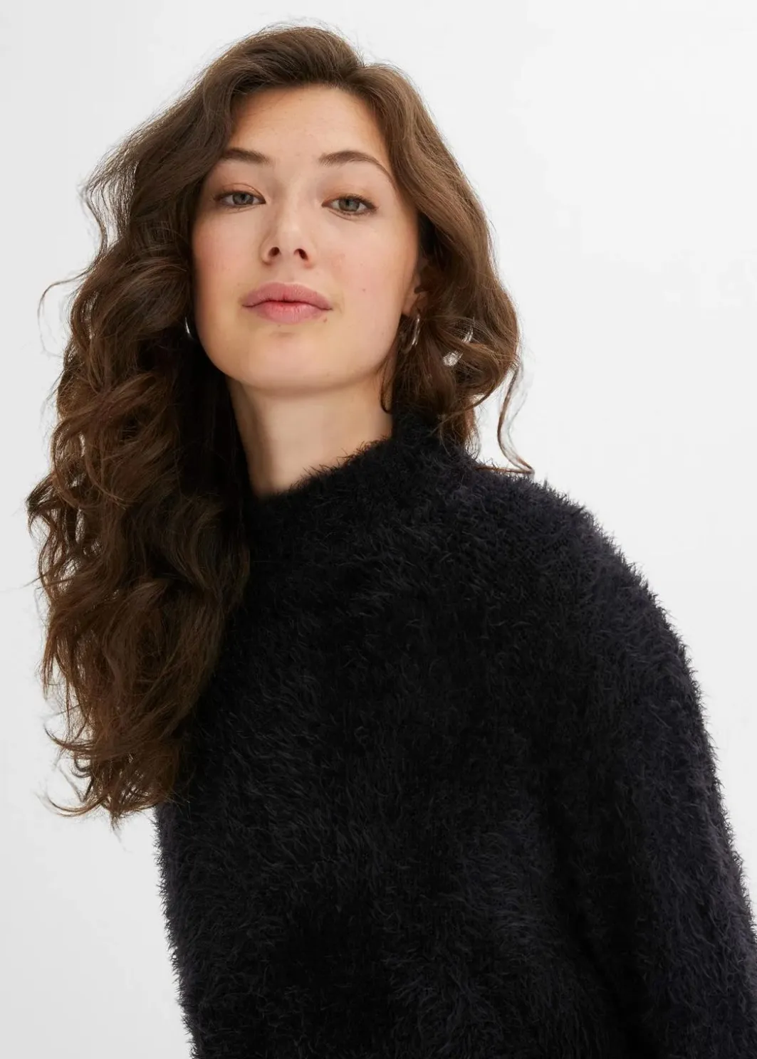 Online Federgarn-Pullover mit weiten Ärmeln, Boxy-Fit Damen Bekleidung·Umstandsmode|Pullover & Strickjacken