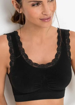 Damen bonprix Wäsche·Basics|Wäsche·Bhs|Feel Comfort Seamless Bustier (2er Pack)