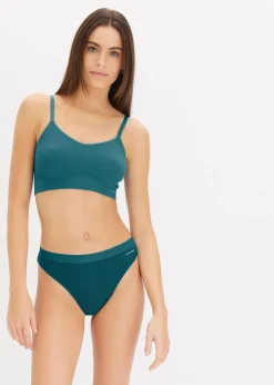 Damen bonprix Seamless|Höschen|Feel Comfort Seamless String gerippt (3er Pack)