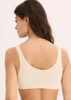 Damen bonprix Wäsche·Basics|Wäsche·Bhs|Feel Comfort Seamless Bustier gerippt