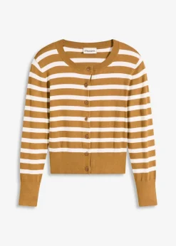 Online Feinstrick-Cardigan mit Streifen Damen Bekleidung·Umstandsmode|Pullover & Strickjacken