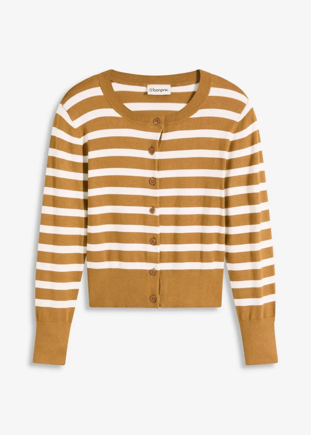 Online Feinstrick-Cardigan mit Streifen Damen Bekleidung·Umstandsmode|Pullover & Strickjacken
