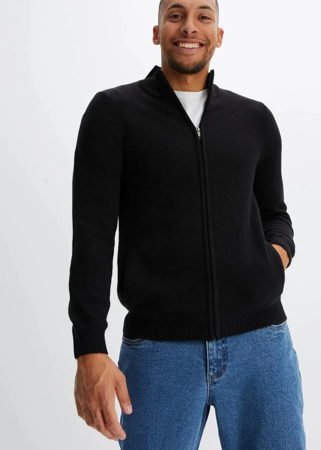 Online Feinstrickjacke Herren Große Größen|Basics