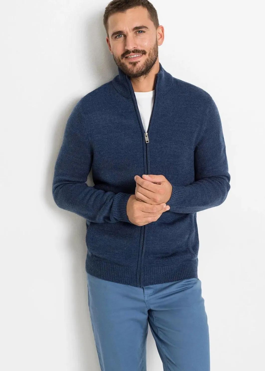 Herren bonprix Pullover & Strickjacken|Basics|Feinstrickjacke