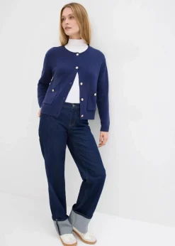 Clearance Feinstrickjacke aus Baumwoll-Mix Damen Bekleidung·Umstandsmode|Bekleidung·Jeans