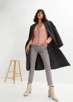 Damen bonprix Pullover & Strickjacken|Strickmode|Feinstrickjacke aus fließendem Viskose-Mix