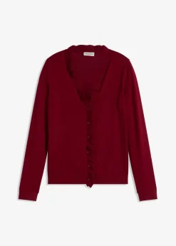 Online Feinstrickjacke aus fließendem Viskose-Mix Damen Strickmode|Pullover & Strickjacken