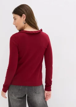 Online Feinstrickjacke aus fließendem Viskose-Mix Damen Strickmode|Pullover & Strickjacken