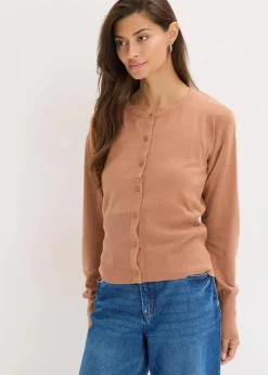 Online Feinstrickjacke aus fließendem Viskose-Mix Damen Bekleidung·Umstandsmode|Bekleidung·Jeans