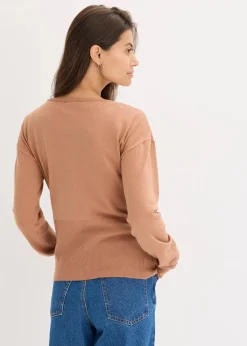 Online Feinstrickjacke aus fließendem Viskose-Mix Damen Bekleidung·Umstandsmode|Bekleidung·Jeans