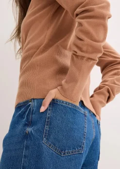 Online Feinstrickjacke aus fließendem Viskose-Mix Damen Bekleidung·Umstandsmode|Bekleidung·Jeans