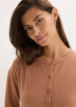 Online Feinstrickjacke aus fließendem Viskose-Mix Damen Bekleidung·Umstandsmode|Bekleidung·Jeans