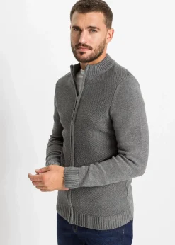 Herren bonprix Pullover & Strickjacken|Basics|Feinstrickjacke aus reiner Baumwolle