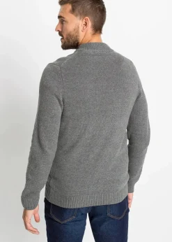 Herren bonprix Pullover & Strickjacken|Basics|Feinstrickjacke aus reiner Baumwolle