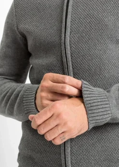 Herren bonprix Pullover & Strickjacken|Basics|Feinstrickjacke aus reiner Baumwolle
