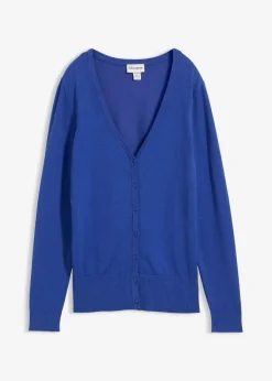 Damen bonprix Bekleidung·Röcke|Bekleidung·Jeans|Feinstrickjacke mit Knopfleiste
