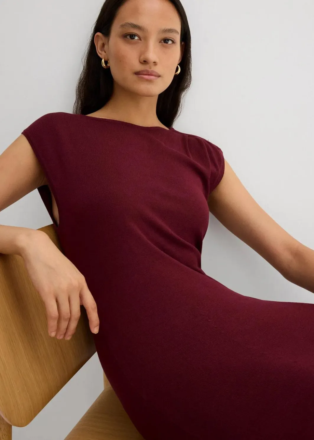Damen bonprix Bekleidung·Pullover & Strickjacken|Kleider|Feinstrickkleid aus Viskose-Mix