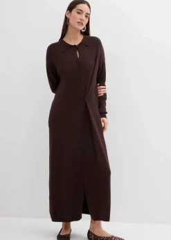 New Feinstrickkleid aus Viskose-Mix Damen Kleider|Strickmode