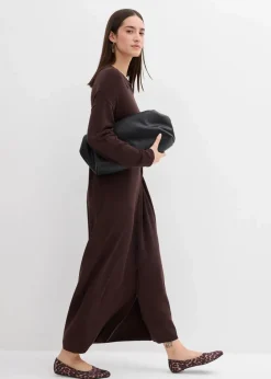 New Feinstrickkleid aus Viskose-Mix Damen Kleider|Strickmode