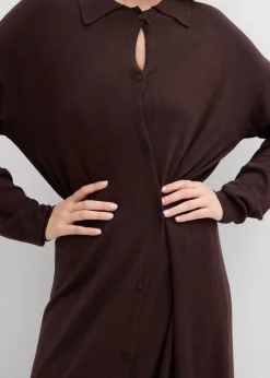 New Feinstrickkleid aus Viskose-Mix Damen Kleider|Strickmode
