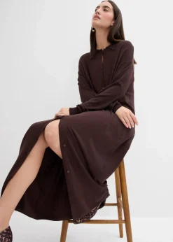 New Feinstrickkleid aus Viskose-Mix Damen Kleider|Strickmode