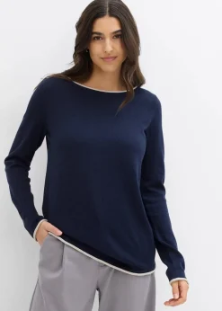 New Feinstrickpullover aus Baumwollmix Damen Pullover & Strickjacken|Strickmode