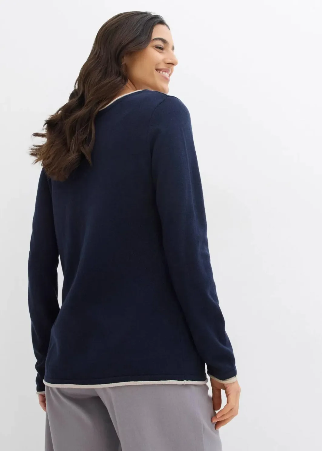 New Feinstrickpullover aus Baumwollmix Damen Pullover & Strickjacken|Strickmode