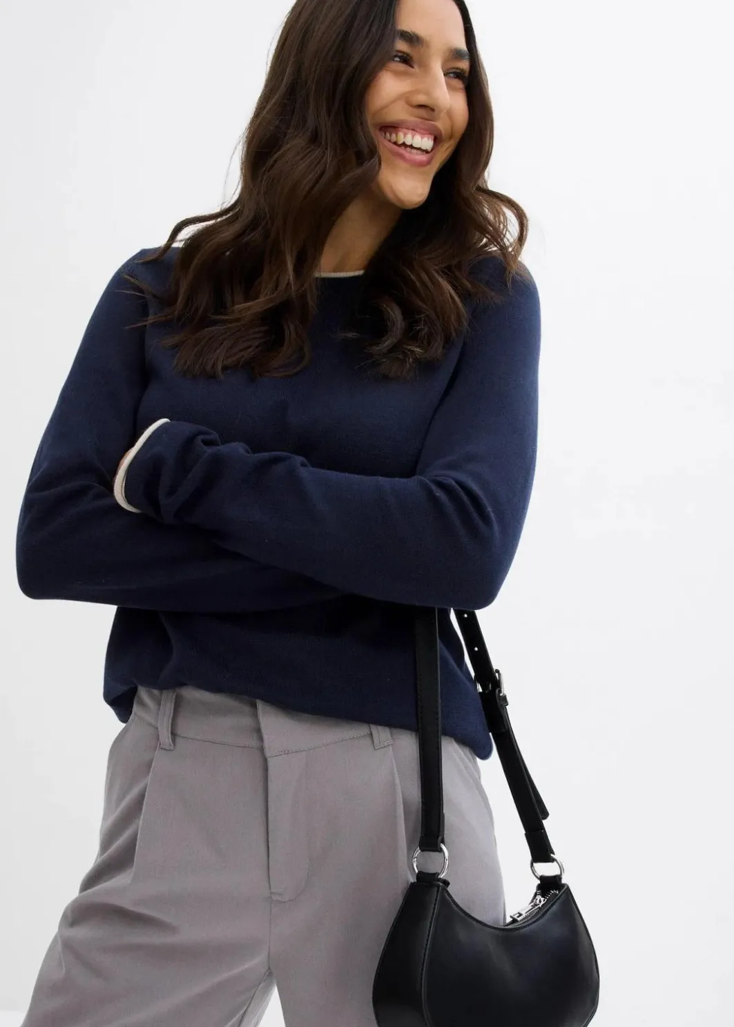 New Feinstrickpullover aus Baumwollmix Damen Pullover & Strickjacken|Strickmode