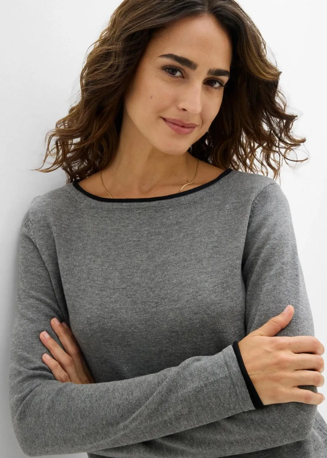 Feinstrickpullover aus Baumwollmix Damen Bekleidung·Umstandsmode|Bekleidung·Jeans