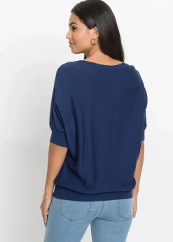 Damen bonprix Bekleidung·Umstandsmode|Strickmode|Feinstrickpullover aus Baumwoll-Mix