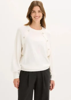 Damen bonprix Bekleidung·Umstandsmode|Bekleidung·Jeans|Feinstrickpullover aus fließendem Viskose-Mix