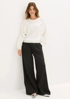 Damen bonprix Bekleidung·Umstandsmode|Bekleidung·Jeans|Feinstrickpullover aus fließendem Viskose-Mix
