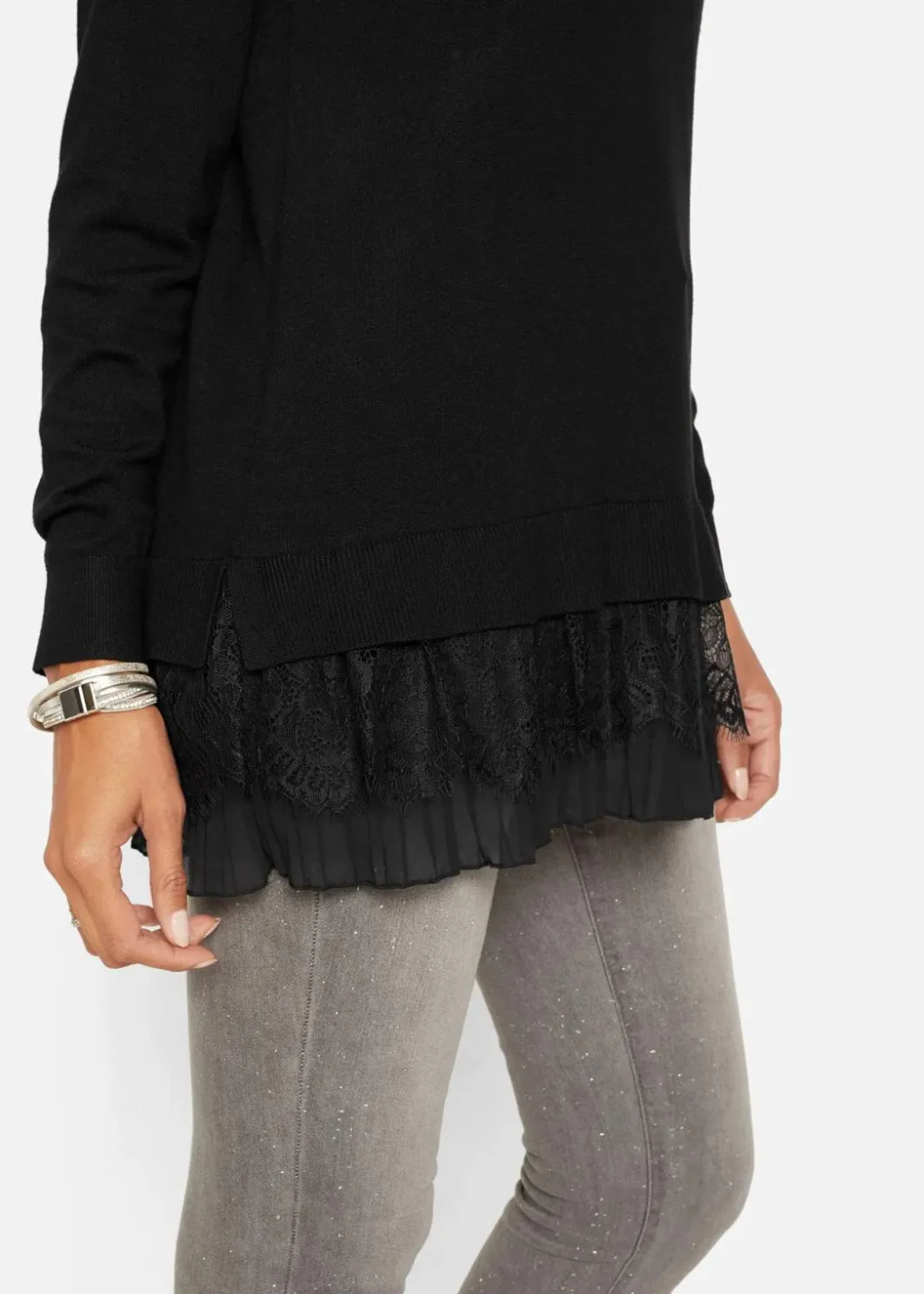Feinstrickpullover aus fließendem Viskose-Mix Damen Bekleidung·Umstandsmode|Bekleidung·Jeans