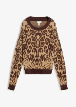 Damen bonprix Bekleidung·Umstandsmode|Strickmode|Feinstrickpullover aus flauschigem Federgarn