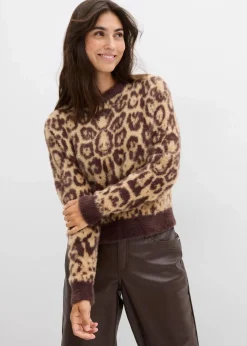 Damen bonprix Bekleidung·Umstandsmode|Strickmode|Feinstrickpullover aus flauschigem Federgarn