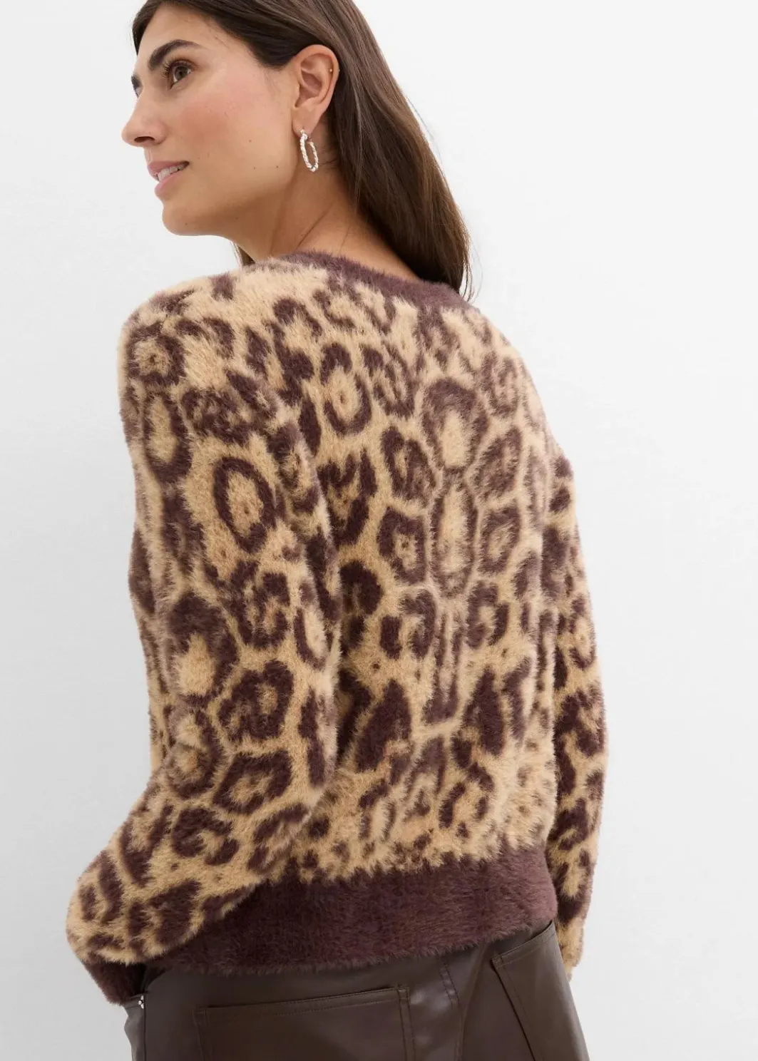 Damen bonprix Bekleidung·Umstandsmode|Strickmode|Feinstrickpullover aus flauschigem Federgarn