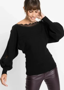 New Feinstrickpullover aus fließendem Viskose-Mix Damen Strickmode|Pullover & Strickjacken