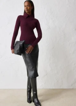 Outlet Feinstrickpullover aus Merinowolle Damen Pullover & Strickjacken|Strickmode