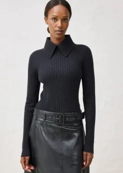 Damen bonprix Pullover & Strickjacken|Strickmode|Feinstrickpullover aus Merinowolle
