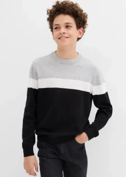 Discount Feinstrickpullover aus reiner Baumwolle Kinder Jungen 9-16 Jahre·Sweat & Strick|Jungen 9-16 Jahre·Bademode