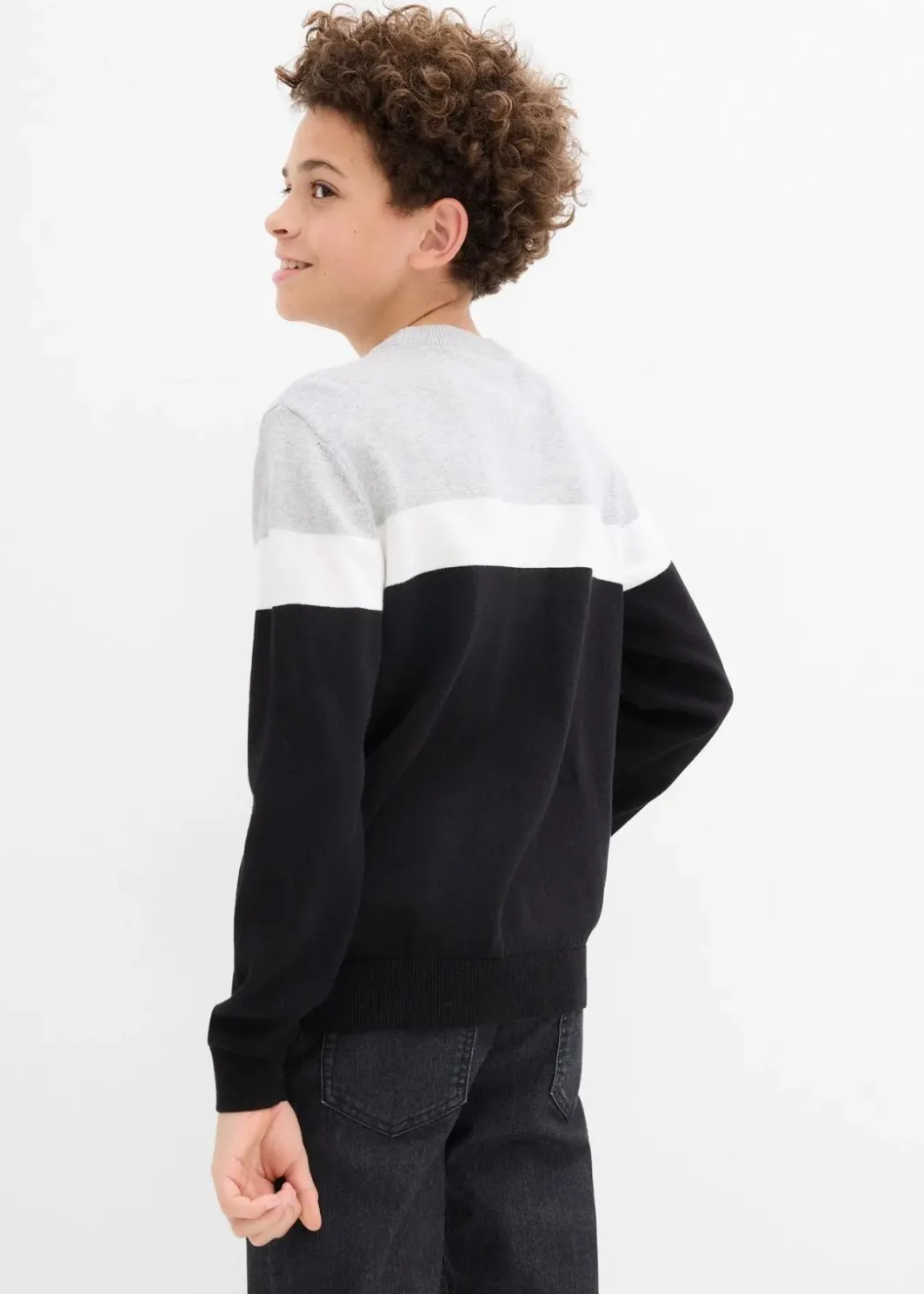 Discount Feinstrickpullover aus reiner Baumwolle Kinder Jungen 9-16 Jahre·Sweat & Strick|Jungen 9-16 Jahre·Bademode