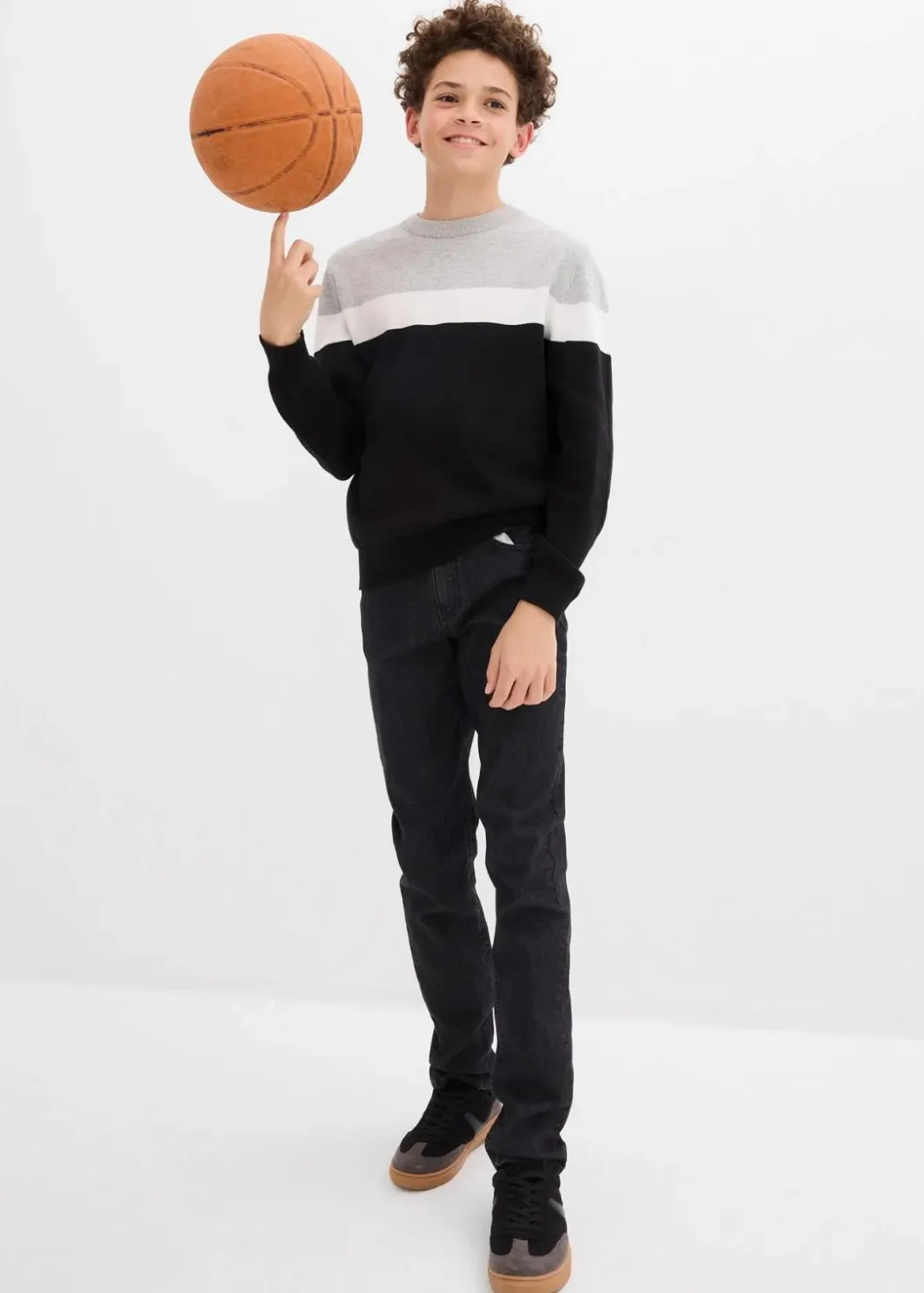 Discount Feinstrickpullover aus reiner Baumwolle Kinder Jungen 9-16 Jahre·Sweat & Strick|Jungen 9-16 Jahre·Bademode
