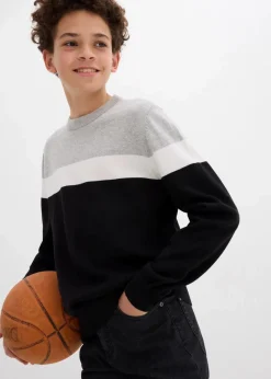 Discount Feinstrickpullover aus reiner Baumwolle Kinder Jungen 9-16 Jahre·Sweat & Strick|Jungen 9-16 Jahre·Bademode