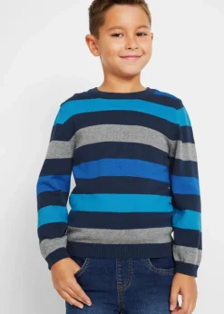 Online Feinstrickpullover aus reiner Baumwolle Kinder Jungen 2-8 Jahre·Sweat & Strick
