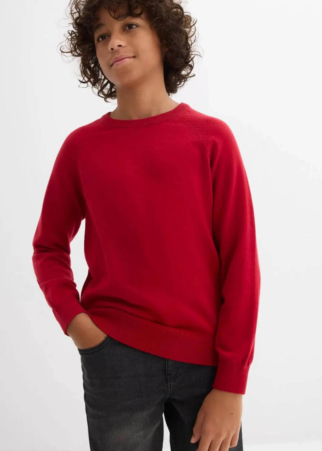 Online Feinstrickpullover aus reiner Baumwolle Kinder Jungen 2-8 Jahre·Sweat & Strick