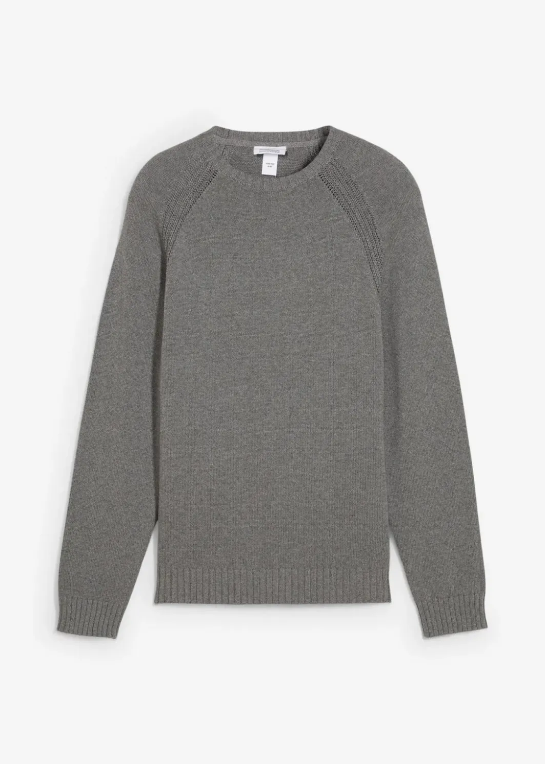 Feinstrickpullover aus recyclingfähiger Baumwolle Herren Große Größen|Basics