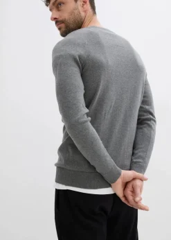 Discount Feinstrickpullover aus reiner Baumwolle (2er-Pack) Herren Pullover & Strickjacken|Basics